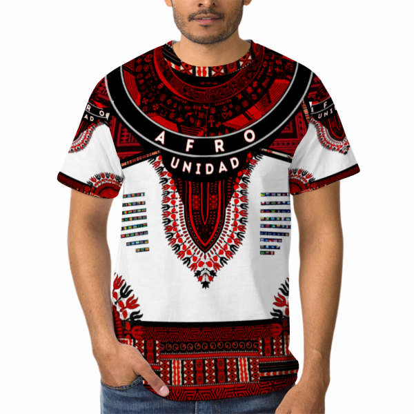 Afro Unidad Dashiki Red Black White 2023 - Image 5