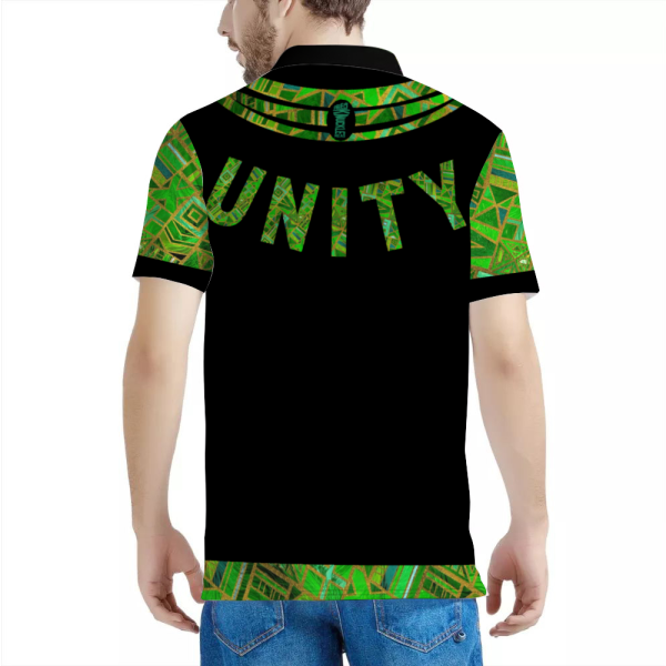 Peace Unity Shirt Polo 3 Button by Raysheo - Image 8