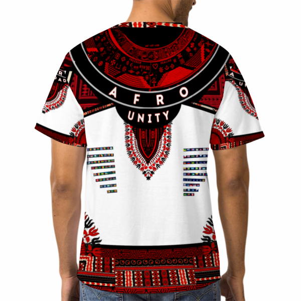 Afro Unidad Dashiki Red Black White 2023 - Image 4