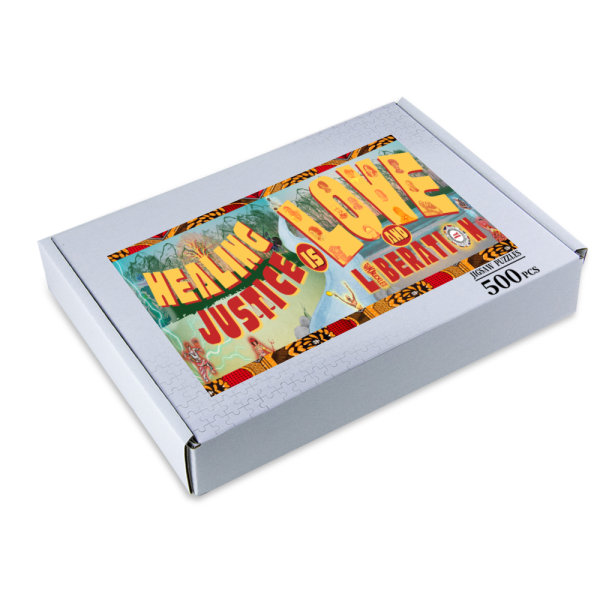 Healing Justice 500 Piece Jigsaw Puzzle Wooden Afro Unidad - Image 6