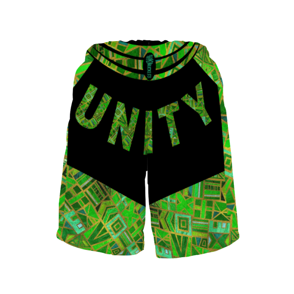 Men's Shorts Peace Unity Swim Trunks Beach with Mesh Lining by Raysheo - Image 3