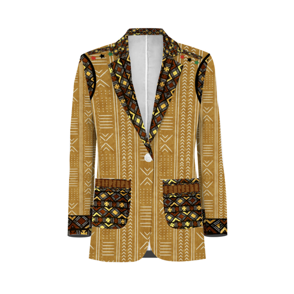 Kingshiki Mudcloth Blazer Unisex Afro Unidad