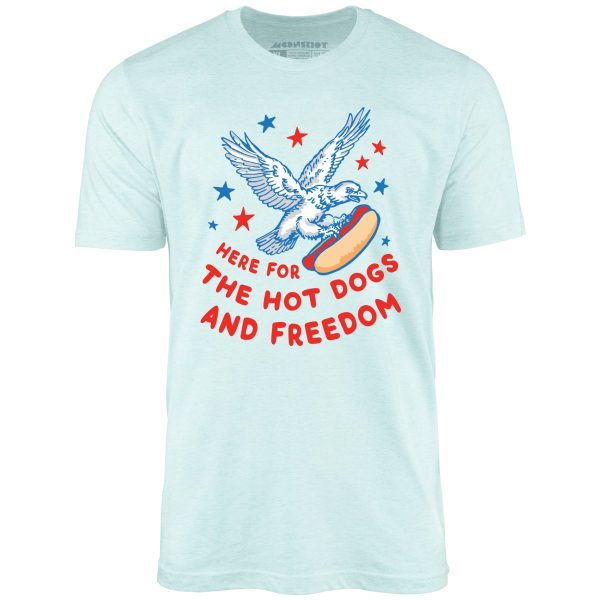 Here For The Hot Dogs and Freedom - Unisex T-Shirt - Image 6