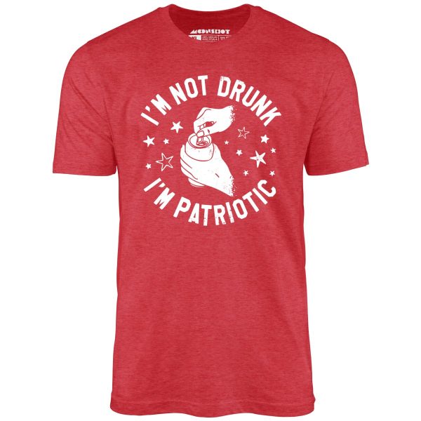 I'm Not Drunk I'm Patriotic - Unisex T-Shirt - Image 8