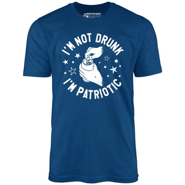 I'm Not Drunk I'm Patriotic - Unisex T-Shirt - Image 4