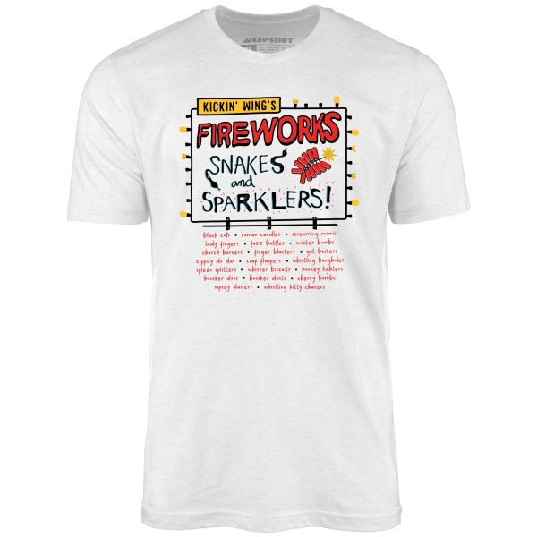 Kickin' Wing's Fireworks - Unisex T-Shirt - Image 3