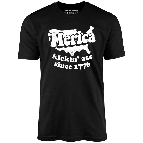 'Merica Kickin' Ass Since 1776 - Unisex T-Shirt - Image 2